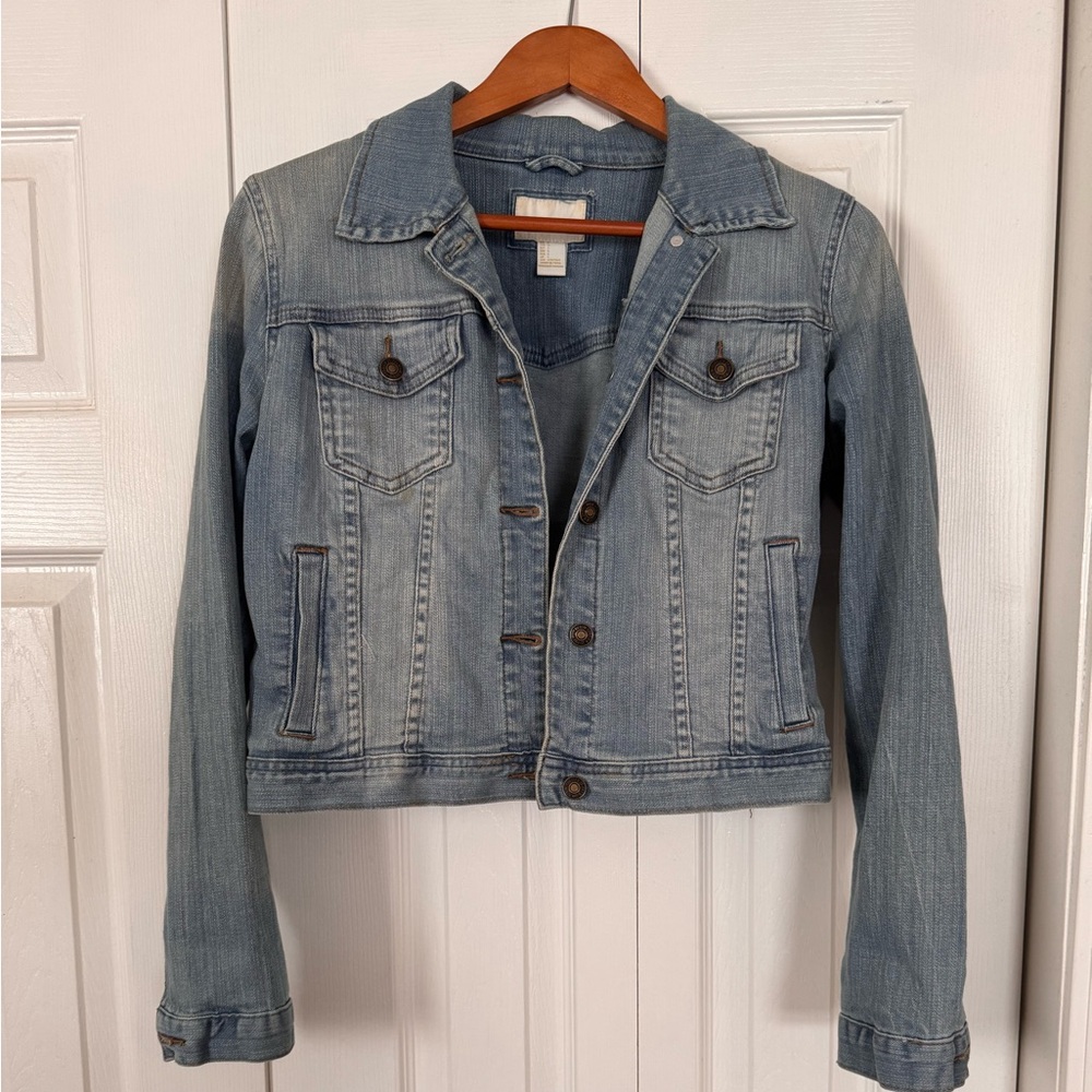 Vintage Forever 21 stretch jean jacket Sz L